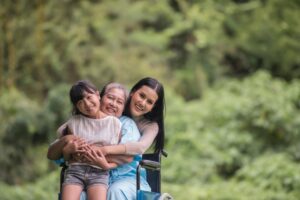 three generations of women family members
